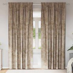 vidaXL Velvet Curtains 2 pcs Champagne 260 x 140 cm Velvet 1