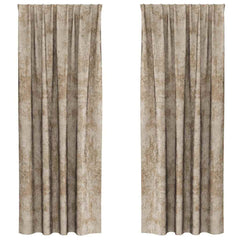 vidaXL Velvet Curtains 2 pcs Champagne 260 x 140 cm Velvet 2