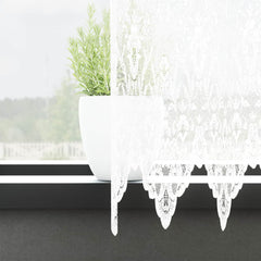 vidaXL Lace Curtain White 300 x 750 cm Polyester 3