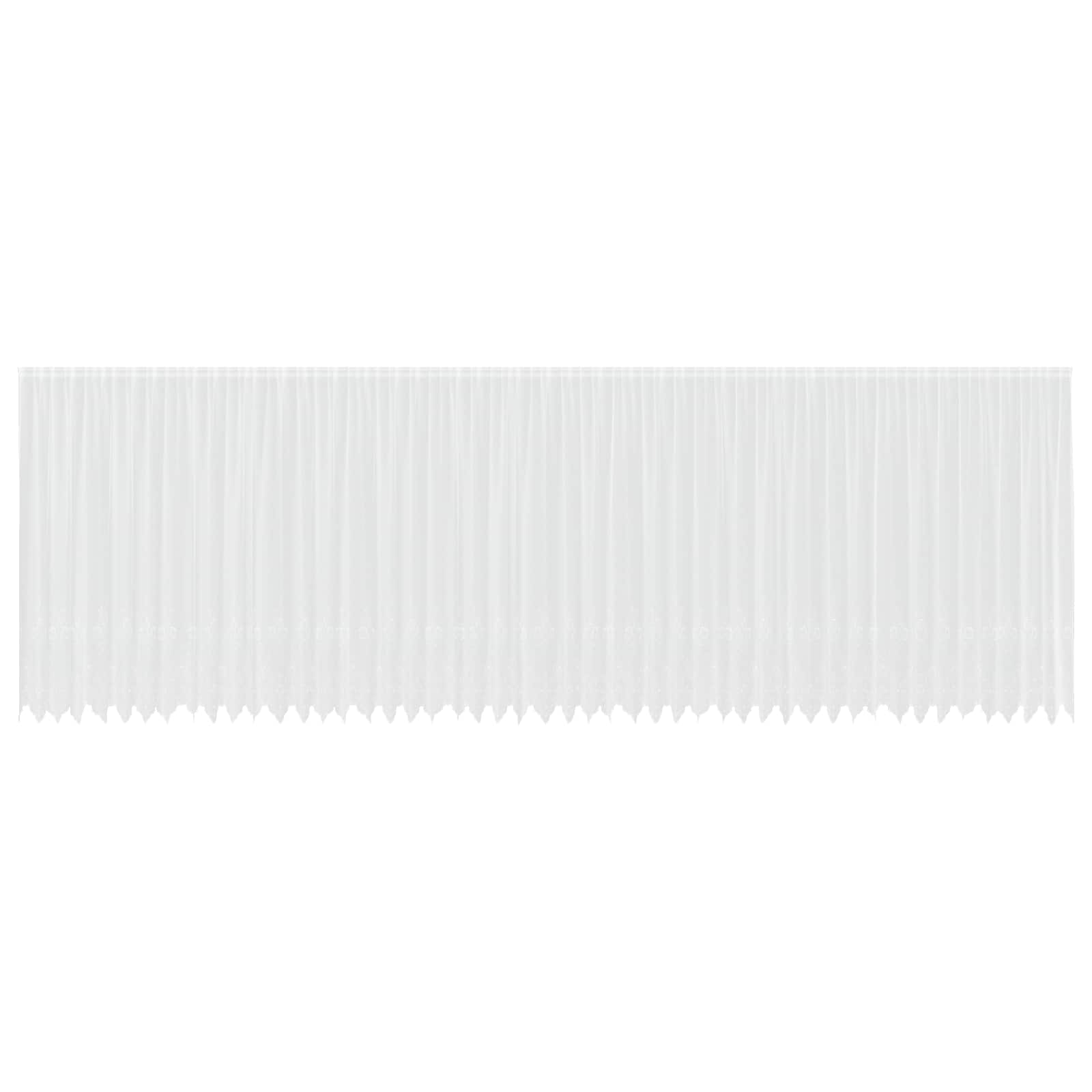 vidaXL Lace Curtain White 200 x 1200 cm Polyester 2