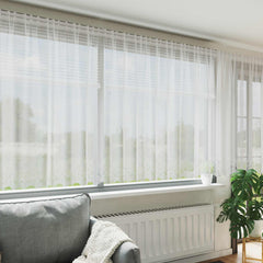 vidaXL Lace Curtain White 160 x 1200 cm Polyester 1