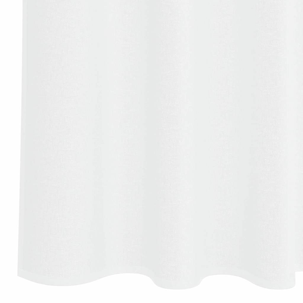vidaXL Voile Curtain 2 pcs White 260 x 140 cm Polyester 6