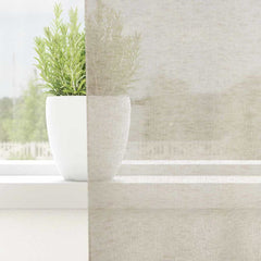 vidaXL Voile Curtain 2 pcs Sand 245 x 140 cm Polyester 3