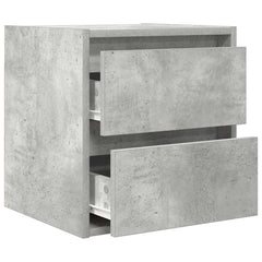 vidaXL Wall-mounted Bedside Cabinet Concrete Grey 38x34x40 cm 5