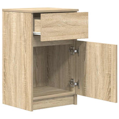 vidaXL Bedside Cabinet Sonoma Oak 39x35x65 cm Engineered Wood 5