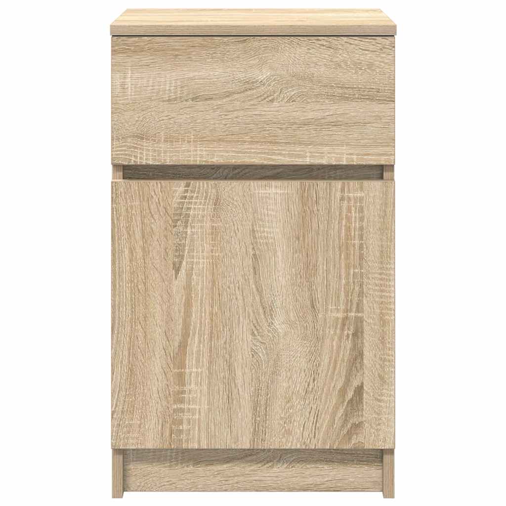 vidaXL Bedside Cabinet Sonoma Oak 39x35x65 cm Engineered Wood 6