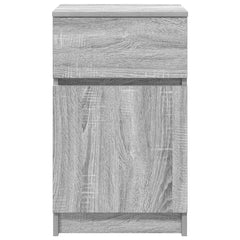 vidaXL Bedside Cabinet Grey Sonoma 39x35x65 cm Engineered Wood 6