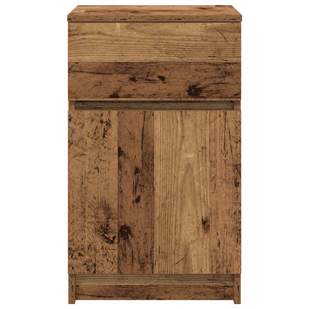 vidaXL Bedside Cabinet Old Wood 39x35x65 cm Engineered Wood 6