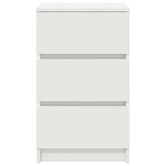 vidaXL Bedside Cabinet with 3 Drawers White 39x35x65 cm 6