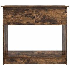 vidaXL Console Table with Drawers Smoked Oak 85.5x38.5x74.5 cm 6