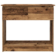 vidaXL Console Table with Drawers Old Wood 85.5x38.5x74.5 cm 6