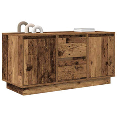vidaXL TV Cabinet with LED Lights Old Wood 100x41x50 cm 5
