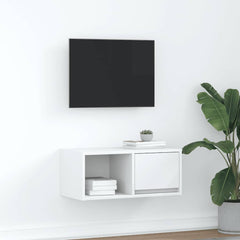 vidaXL TV Cabinet White 60x31x25.5 cm Engineered Wood 1