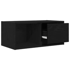 vidaXL TV Cabinet Black Oak 60x31x25.5 cm Engineered Wood 5