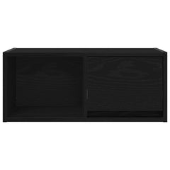 vidaXL TV Cabinet Black Oak 60x31x25.5 cm Engineered Wood 6