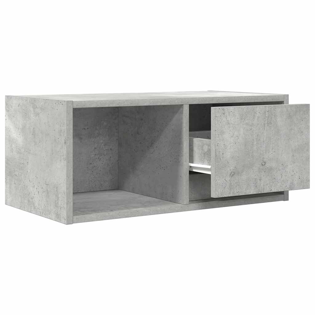 vidaXL TV Cabinet Concrete Grey 60x31x25.5 cm Engineered Wood 5