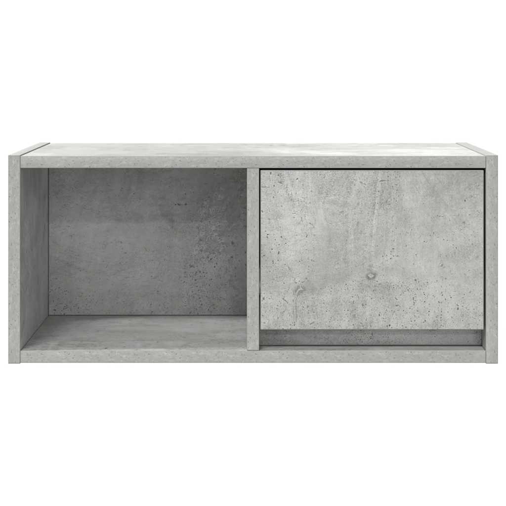 vidaXL TV Cabinet Concrete Grey 60x31x25.5 cm Engineered Wood 6