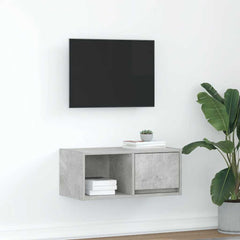 vidaXL TV Cabinet Concrete Grey 60x31x25.5 cm Engineered Wood 1