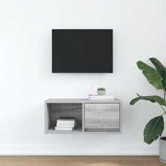 vidaXL TV Cabinet Grey Sonoma 60x31x25.5 cm Engineered Wood 3
