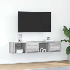 vidaXL TV Cabinets 2 pcs Grey Sonoma 60x31x25.5 cm Engineered Wood 1