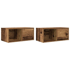 vidaXL TV Cabinets 2 pcs Old Wood 60x31x25.5 cm Engineered Wood 2