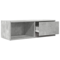 vidaXL TV Cabinet Concrete Grey 80x31x25.5 cm Engineered Wood 5