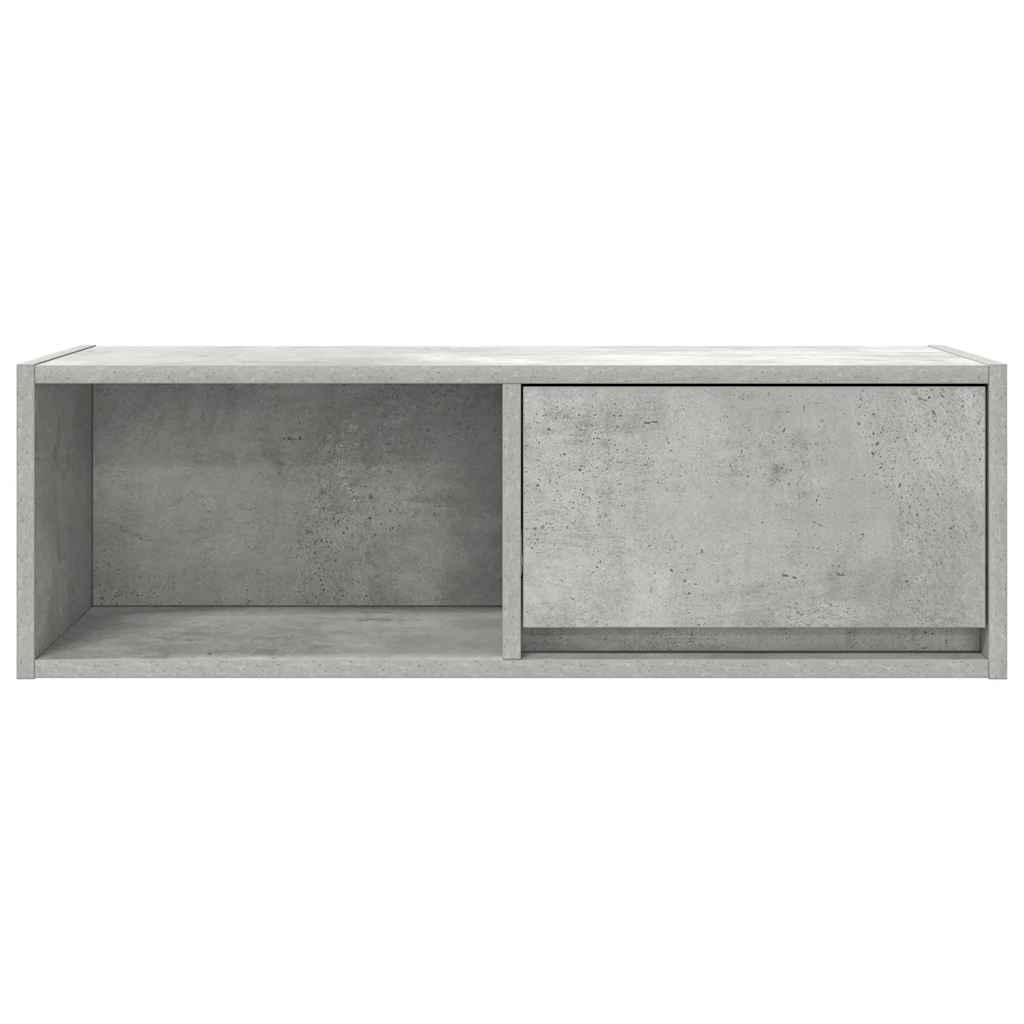 vidaXL TV Cabinet Concrete Grey 80x31x25.5 cm Engineered Wood 6