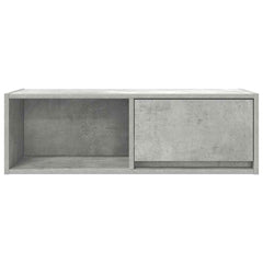 vidaXL TV Cabinet Concrete Grey 80x31x25.5 cm Engineered Wood 6