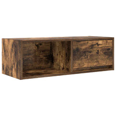 vidaXL TV Cabinet Smoked Oak 80x31x25.5 cm Engineered Wood 2