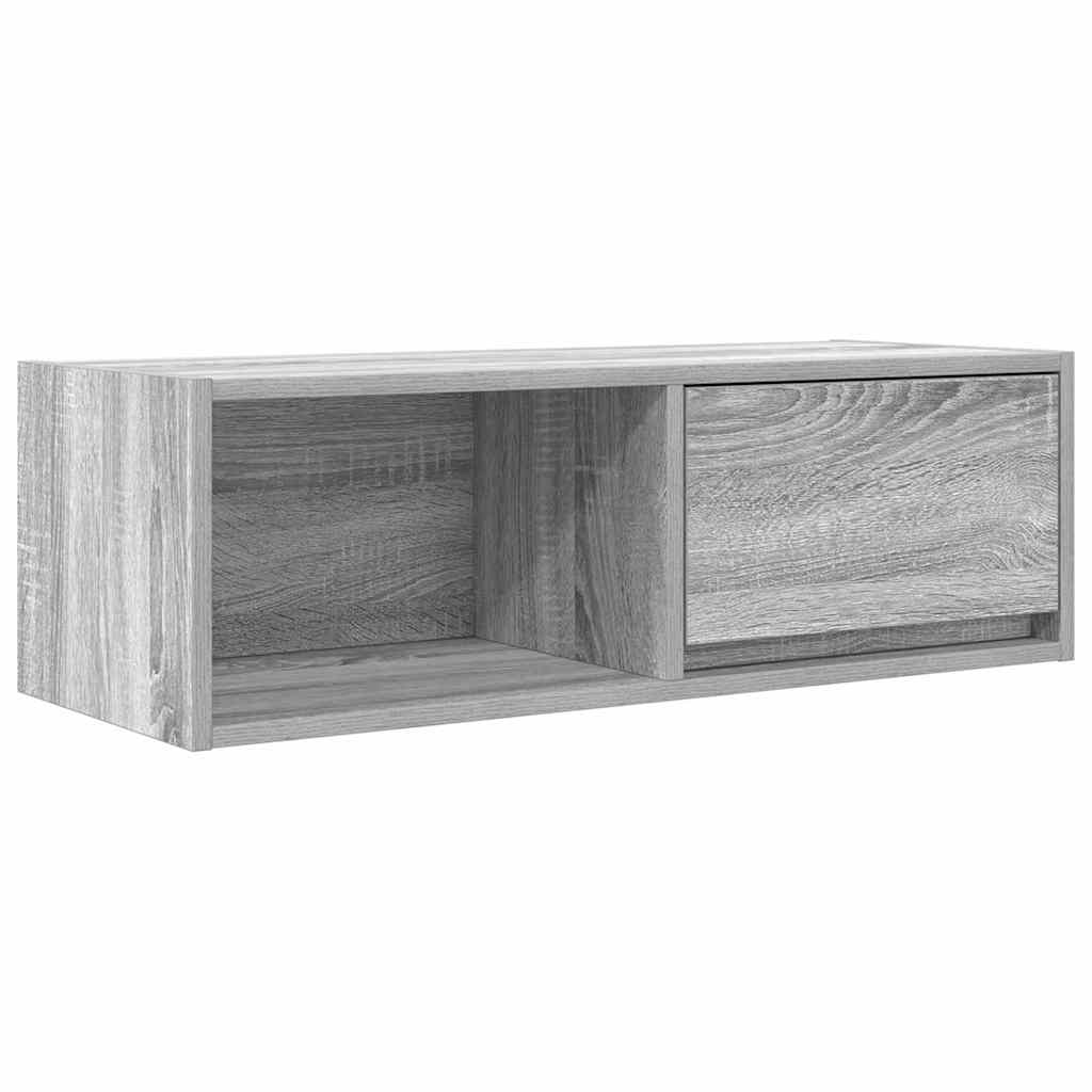 vidaXL TV Cabinet Grey Sonoma 80x31x25.5 cm Engineered Wood 2