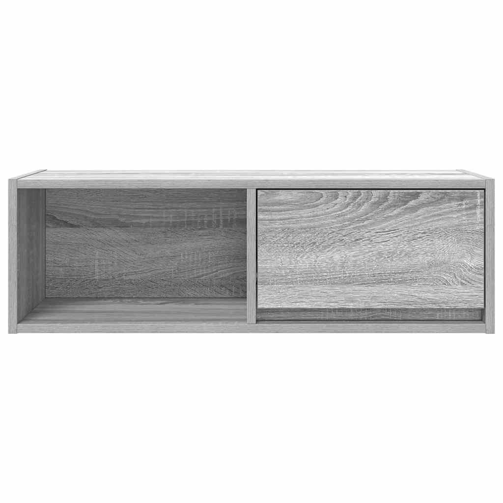 vidaXL TV Cabinet Grey Sonoma 80x31x25.5 cm Engineered Wood 6