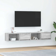 vidaXL TV Cabinets 2 pcs Grey Sonoma 80x31x25.5 cm Engineered Wood 1