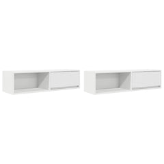 vidaXL TV Cabinets 2 pcs White 100x31x25.5 cm Engineered Wood 2