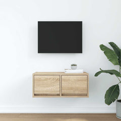 vidaXL TV Cabinet Sonoma Oak 60x31x25,5 cm Engineered Wood 3