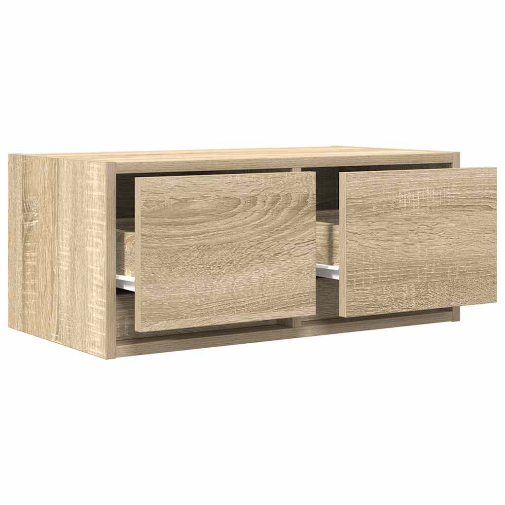 vidaXL TV Cabinet Sonoma Oak 60x31x25,5 cm Engineered Wood 4