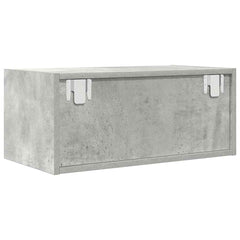 vidaXL TV Cabinet Concrete Grey 60x31x25,5 cm Engineered Wood 6