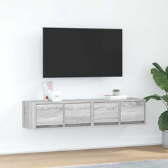 vidaXL TV Cabinets 2 pcs Grey Sonoma 60x31x25,5 cm Engineered Wood 1