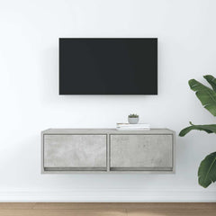 TV Cabinet 80x31x25.5 cm Engineered Wood Concrete grey