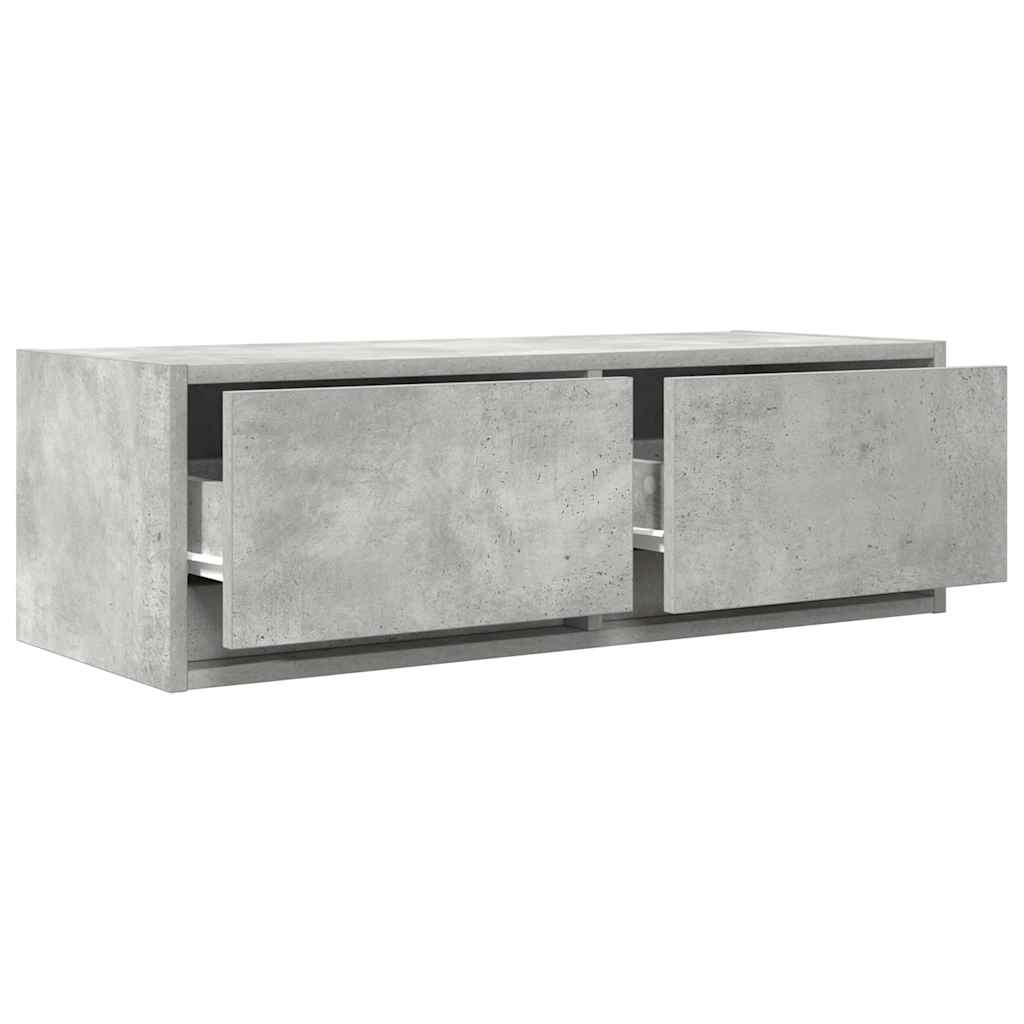 TV Cabinet 80x31x25.5 cm Engineered Wood Concrete grey