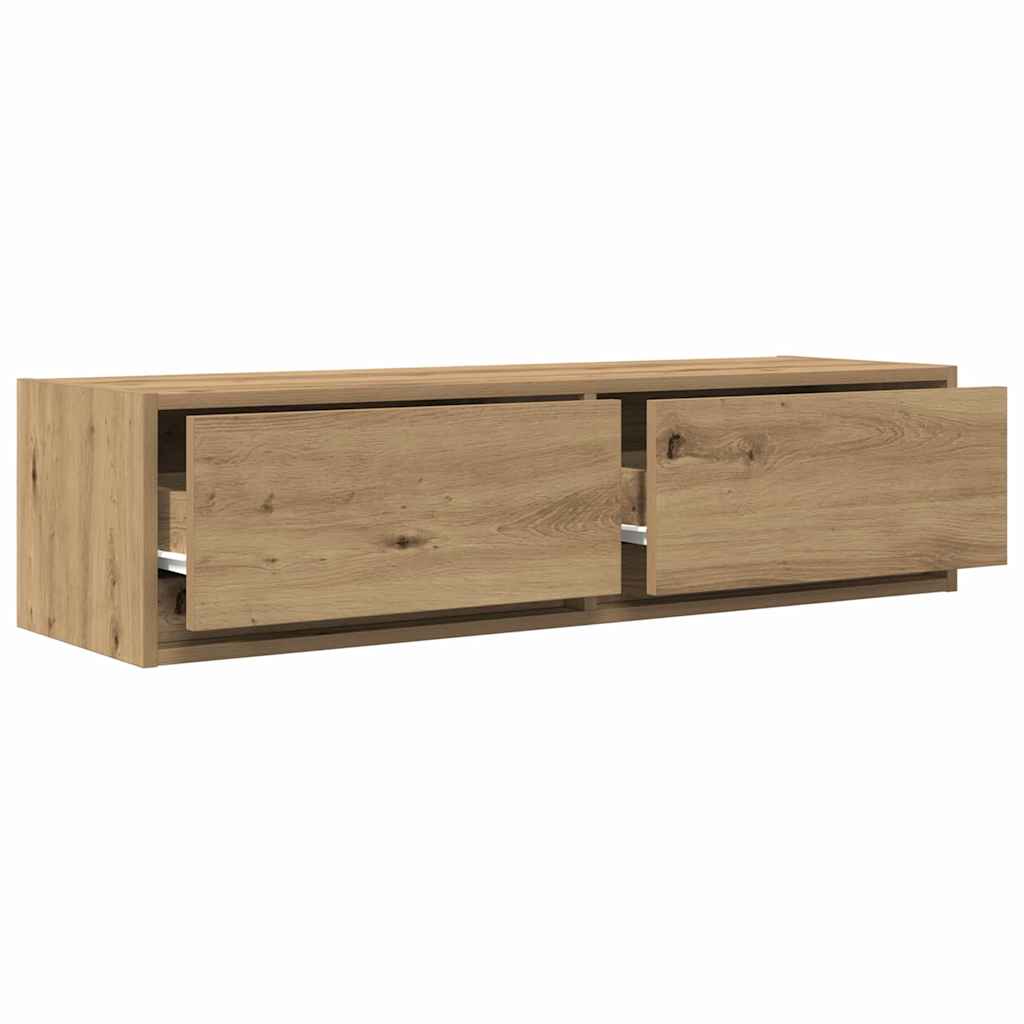 vidaXL TV Cabinet 100 x 31 x 25.5 cm Artisan oak Engineered wood 5