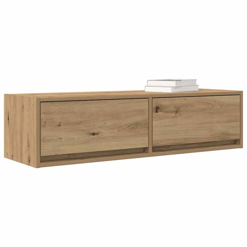 vidaXL TV Cabinet 100 x 31 x 25.5 cm Artisan oak Engineered wood 3