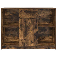 vidaXL Sideboard with Drawer Smoked Oak 101x35x76 cm Engineered Wood 6