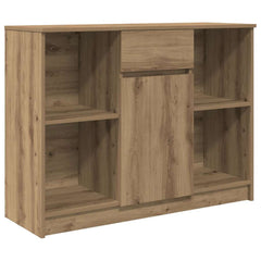 vidaXL Sideboard with Drawer Artisan Oak 101x35x76 cm Engineered Wood 2