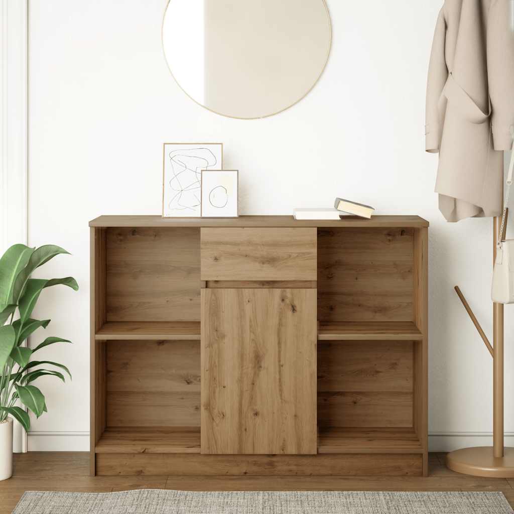 vidaXL Sideboard with Drawer Artisan Oak 101x35x76 cm Engineered Wood 3