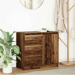 vidaXL Sideboard with Drawer Old Wood 71x35x65 cm Engineered Wood 1