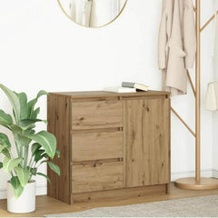 Sideboard with Drawer 71x35x65 cm Engineered Wood Artisan oak