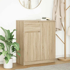 Sideboard with Drawer 71x35x84 cm Engineered Wood Sonoma oak