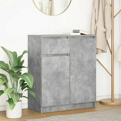 Sideboard with Drawer 71x35x84 cm Engineered Wood Concrete grey