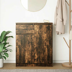 Sideboard with Drawer 71x35x84 cm Engineered Wood Smoked oak