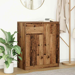 Sideboard with Drawer 71x35x84 cm Engineered Wood Old wood